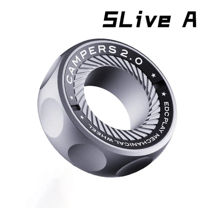 SPYSTAR Mechanic Ring Paragraph Fidget Spinner Fingertip Gyro Ratchet Magnetic Metal Adult anti Stress Toy Office Desk EDC